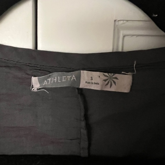 Athleta Gray and White tie die Long Sleeve Cover Up with Pink Detail Size S - Picture 5 of 7